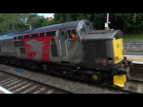37510 passing through Belper. Nice horn!