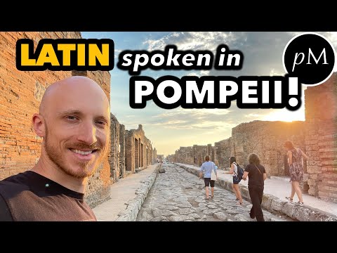 American speaks Latin to Italians in Pompeii 🌋 watch their reaction! 😳 🇮🇹