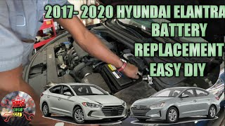 2017 to 2020 elantra battery replacement and how to jump start