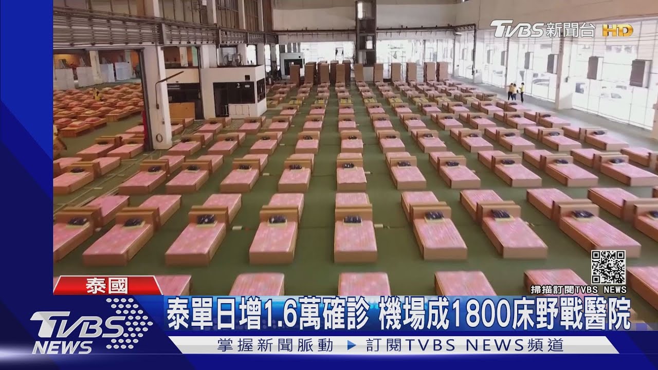 單日增1.6萬確診新高 泰國急改停機坪當方艙醫院
