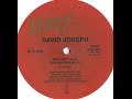 DAVID JOSEPH. "You Can't Hide (Your Love From Me)". 1983. Larry Levan 12" Remix.
