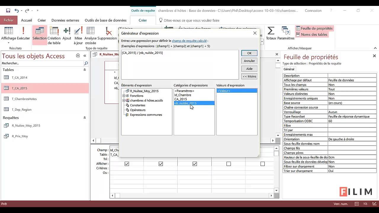 Watch Pour Chaque Code Indiquez Le Format De Données Structurées Utilisé Now Access Requetes Champs calcules 1