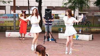 [17.08.11] 리얼걸프로젝트 (Real Girls Project) - 마지막처럼 (AS IF IT'S YOUR LAST) Cover 신촌 버스킹 직캠 4K Fancam