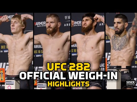UFC 282 Official Weigh-In Highlights - MMA Fighting