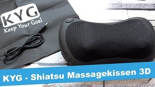 KYG Shiatsu Massagekissen 3D Infrarotmassagerollen- JetLoneStarr