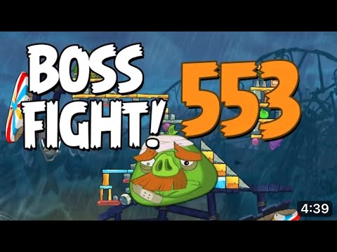 Angry Birds 2 Boss Fight 74! Foreman Pig Level 553 Walkthrough - iOS, Android @Angry