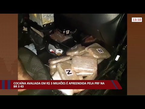 PRF apreende cerca de R$ 3 Milhões em Cocaína na BR-343 04 01 2022