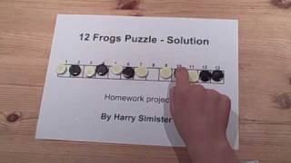 12 Frog Puzzle Solution