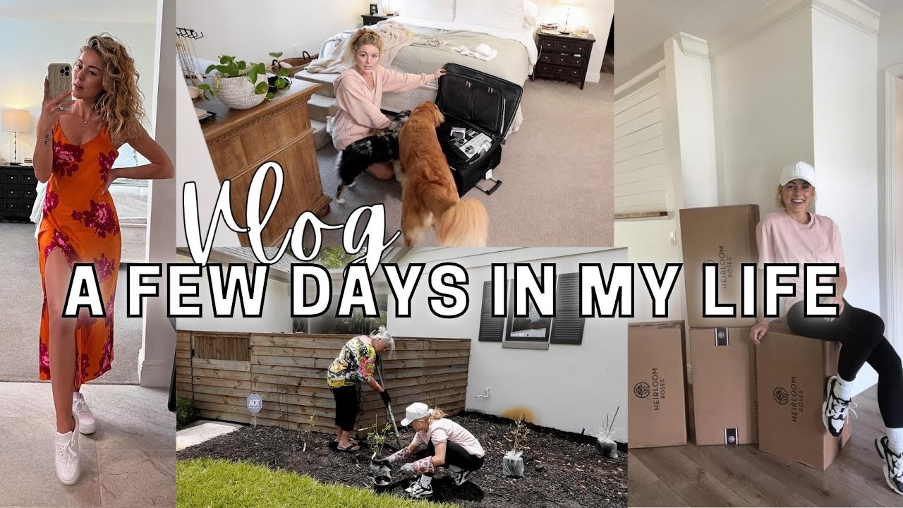 VLOG: PLANTING MY ROSE GARDEN, PACKING WITH ME FOR UTAH & SUMMER HAUL
