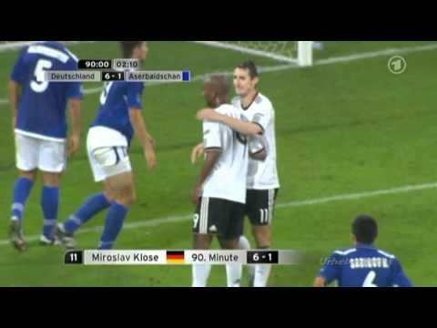 Deutschland - Aserbaidschan 6:1 (EURO 2012 Qualifikation & Interviews)