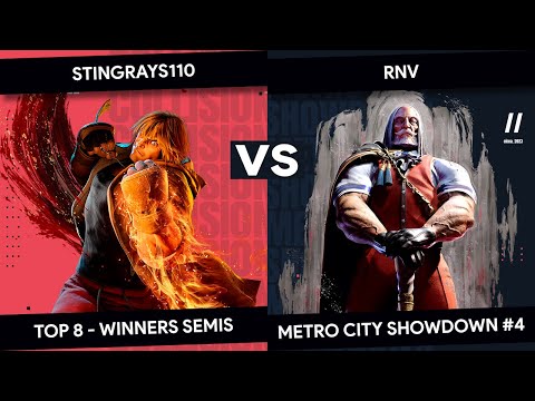Metro City Showdown #4 - Stingrays110 (Ken) vs RnV (JP) - Top 8 - Winners Semis