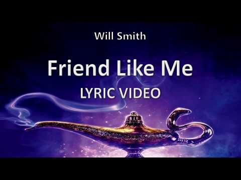 Will Smith "Friend Like Me" ALADDIN 2019 || Lyric Video