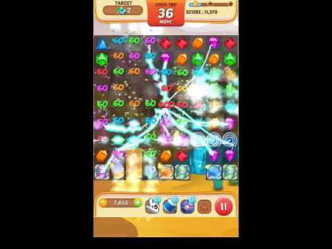 Jewel Match King Level 190 - Walkthrough ( No Booster )