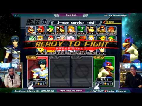Break Smash #53   SSBM G1   C!Z VS BERT RUM Swedish Delight