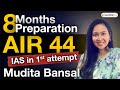 How Mudita Bansal AIR 44 Cracked IAS Topper S Mindset Session With Nishat Sir Upsc