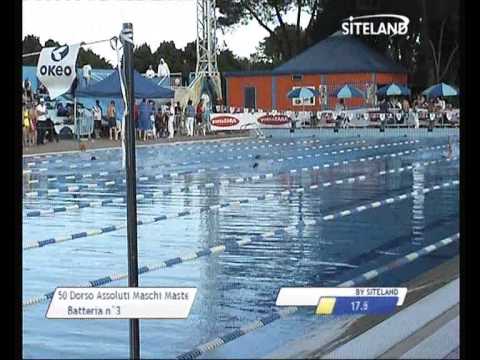 Serie 8 dei 50 Dorso  Assoluti Maschi Master - 13 Memorial Andrea Bettiol