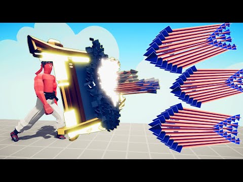 GIANT GOLDEN MIRROR SHIELD vs X1000 OVERPOWERED UNITS | TABS - Totally Accurate Battle Simulator