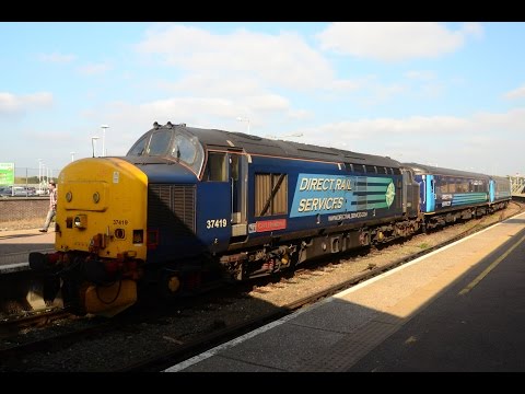DRS 37405 + 37419 on Norwich-Great Yarmouth working and reverse