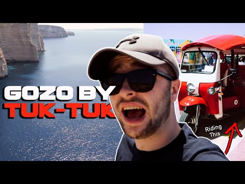 TOURING AROUND GOZO ISLAND IN MALTA ON A TUK-TUK
