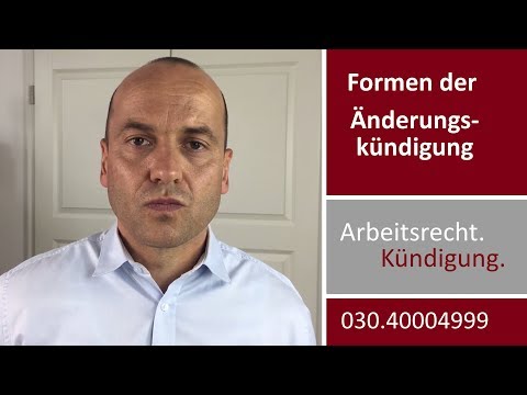 Änderungskündigung V - Formen der Änderungskündigung | Fachanwalt Alexander Bredereck