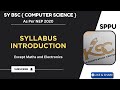 SY B Sc Computer Science Syllabus Introduction NEP 2020 Except Maths Electronics