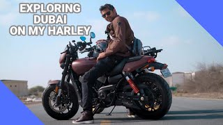 Exploring Dubai on my Harley!