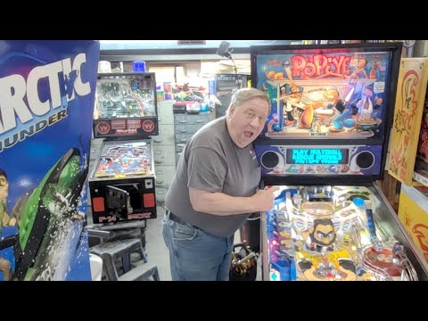 POPEYE & CAVEMAN Pinball Machines FINISHED! Also SEA WOLF the NEXT MISSION - TNT Amusements