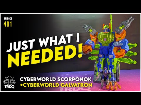 TRDQ: Transformers Cyberworld Scorponok + Galvatron REVIEW!