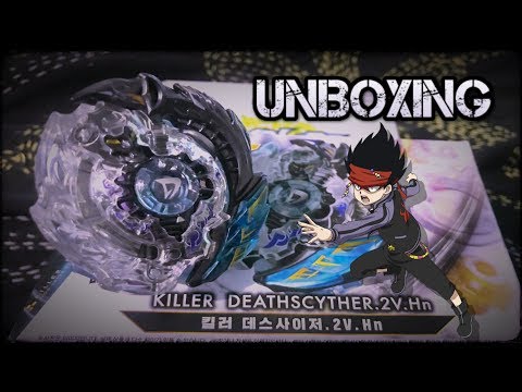 Killer Deathscyther .2V.Hn Booster (B-85) Unboxing & Review! - Beyblade Burst God/Evolution!