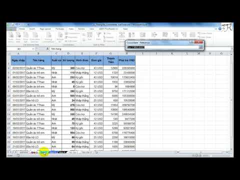 Cách sử dụng Consolidate và Subtotal trong Excel để thống kê dữ liệu