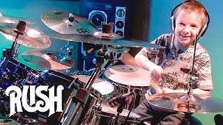 TOM SAWYER - RUSH (7 year old Drummer) Cover by Avery Drummer