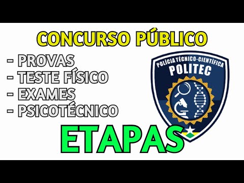 CONCURSO DA POLITEC - RO | ETAPAS DO CONCURSO