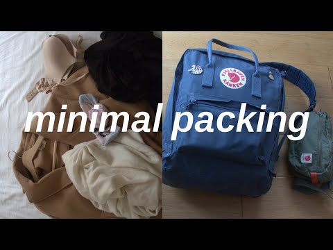 Minimalist one bag travel // Fjallraven Kanken 16L