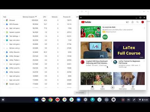 Chrome Os 89 Task Manager And End Process Linux Android And System Apps