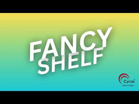 Stainless steel silver fancy wall shelf mirror, for bathroom