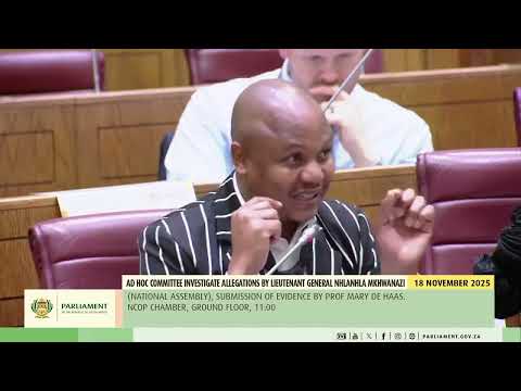 Thumbnail for Dr De Haas ,Nqola enters the fray. "Disband and immediately" used by Minister and Her letter. by The Fray
