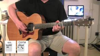 Shadow Of The Day - Acoustic Guitar - Original Vocals - chords, Tutorial - Linkin Park