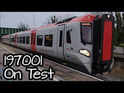 Prestatyn 03.12.2021 - 197001 on test - Transport for Wales Brand New DMU on test run - Class 197