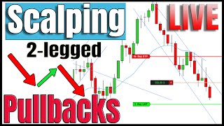 LIVE Scalping Two Legged Pullbacks - S&P 500 Day Trading
