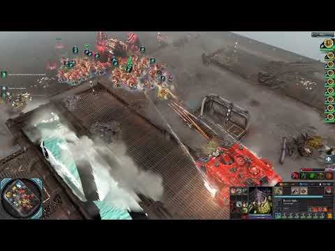 Big army Warrior Brood vs Land Raider Redeemer dow2