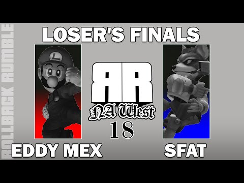 Eddy Mexico (Luigi) vs SFAT (Fox) | Loser's Finals | Rollback Rumble: NA West 18