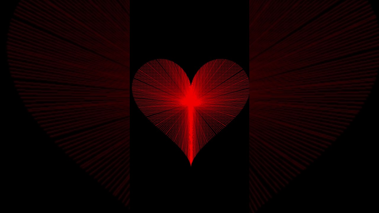 Heart shape using Math in python❤️ #python #heart #youtubeshorts #pythonturtle