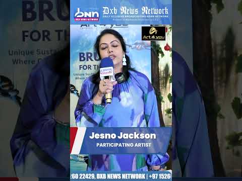 Jesno Jackson Paints for the Planet | Live Art for SDG 14 & Plastic Free July | DXB NEWS NETWORK