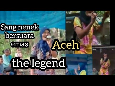 walaupun sudah tua suara nenek ini masih merdu