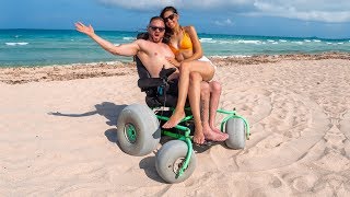 FREE Motorized Beach Wheelchair In Miami!