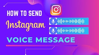 How to send voice message in instagram | Instagram voice message