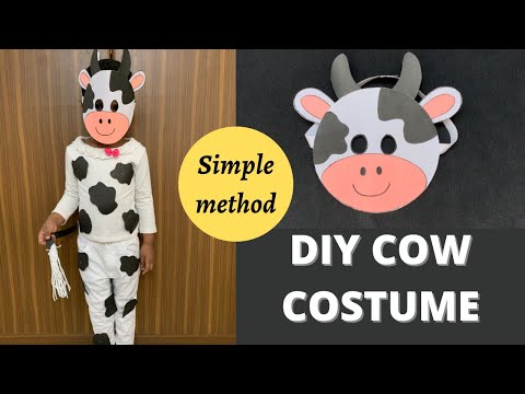 Part of a video titled DIY Animal Costume for kids | Fancy dress competition ideas for kids