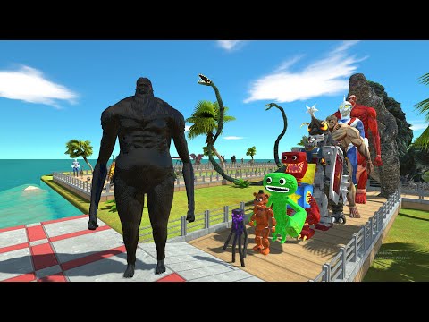 Titan Beast Black vs Armored Titan OASIS DEATH RUN - Animal Revolt Battle Simulator