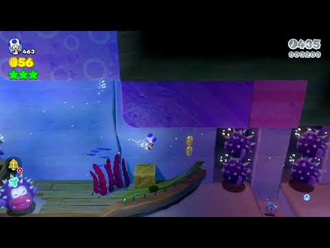 Super Mario 3D World (Switch) 3-5 Itemless Speedrun - Time: 80 (Former WR)