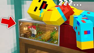 ベッドの中に秘密基地を作って住み着く【まいくら・マインクラフト】
